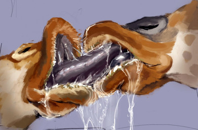 2015 ambiguous_gender avian big_lips drooling duo extreme_french_kiss feral giraffe kissing lips mammal open_mouth saliva ungulatr

Rating: Questionable
Score: 13
User: BTM
Date: December 05, 2015