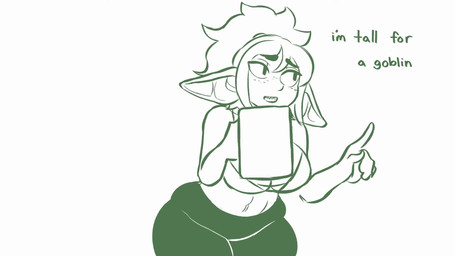beverage big_breasts big_butt biped bra breasts butt butt_focus cleavage clothed clothed_female clothed_humanoid clothing container cup dialogue drinking female female_humanoid freckled_face freckles hair holding_container holding_cup holding_mug holding_object humanoid_pointy_ears midriff mug navel not_furry pointy_ears ponytail sharp_teeth shortstack shortstack_female sitting solo teeth text thick_thighs underwear wide_hips emmpyfour goblin_girl_(emmpyfour) goblin humanoid 16:9 2024 2d_animation animated colored english_text green_theme hi_res no_sound short_playtime video widescreen