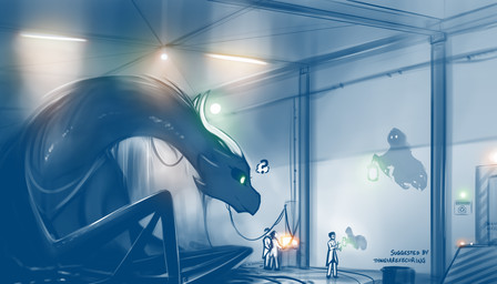 ambiguous_gender clothed clothing coat door electronics female feral glowing glowing_eyes group hall holding_object hood horn inside lab_coat lamp lantern larger_female macro male monitor question_mark sign size_difference smaller_ambiguous smaller_male smile text topwear conditional_dnp tom_fischbach mythology scp_foundation twokinds the_wisp_mother_(twokinds) ambiguous_species dragon ghost human mammal monster mythological_creature mythological_scalie scalie spirit 2021 7:4 adobe_photoshop_(artwork) digital_media_(artwork) english_text hi_res monochrome restricted_palette sketch
