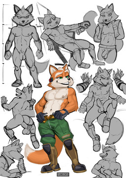 abs anal anal_penetration anthro balls boots bottomwear clothing confident_male dipstick_tail duo erection eyebrows flaccid footwear foreskin fur genitals glans gloves green_eyes handwear humanoid_genitalia licking licking_tip male markings mostly_nude multiple_poses navel oral orange_body orange_fur pants pecs penetration penile penile_penetration penis penis_in_ass pose seductive sex shirtless shirtless_anthro shoes smile smiling_at_viewer solo_focus tail tail_markings tongue whiskers raythefox nintendo star_fox the_super_mario_galaxy_movie fox_mccloud canid canine fox mammal absurd_res hi_res
