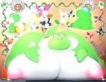 anthro areola ass_up big_breasts bodily_fluids breasts cursed egg female flower genitals group huge_breasts humor hyper hyper_breasts jack-o'_pose lactating looking_at_viewer male milk nipples penis plant pose smile yoshi_egg all-starwarriors among_us fat_yoshi innersloth mario_bros nintendo yoshi's_island crewmate_(among_us) yoshi_(character) blue_yoshi dinosaur green_yoshi prehistoric_species red_yoshi reptile scalie yellow_yoshi yoshi absurd_res hi_res