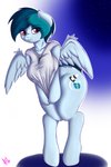 anthro big_breasts bottomless breasts clothed clothing female mature_anthro mature_female nipple_outline solo wide_hips wings derpx1 hasbro my_little_pony mythology delta_vee fan_character equid equine mammal mythological_creature mythological_equine pegasus 2:3 hi_res