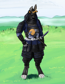amber_eyes anthro armor battle_damage clothing cut_(wound) digitigrade female fog gauntlets gloves handwear headgear helmet katana melee_weapon samurai sky skyscape solo standing sword wakizashi warrior weapon doctordj usagi_muso_(manwho) lagomorph leporid mammal rabbit absurd_res colored hi_res