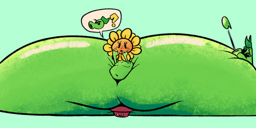 belly big_belly big_butt black_sclera bodily_fluids butt butt_squish female flower freckled_face freckles green_body green_hair group hair huge_butt huge_hips huge_thighs hyper hyper_butt hyper_hips hyper_thighs leaf leaf_hair male navel not_furry orange_face petals plant plant_hair pseudo_hair question_mark siphon_(anatomy) smothering squish stuck tears thick_thighs trio white_eyes wide_hips yellow_petals octoguy electronic_arts plants_vs._zombies popcap_games animate_inanimate elemental_creature elemental_humanoid flora_fauna flower_creature flower_pot_(pvz) humanoid peashooter_(pvz) plant_humanoid sunflower_(pvz) 2022 colored digital_media_(artwork) hi_res shaded