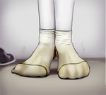 anthro claws clothing dirty dirty_clothing dirty_socks feet foot_focus footwear grime male paws rank smell smelly smelly_socks socks solo tops unwashed worn muffinvinvin canid canine canis domestic_dog fox mammal wolf filth absurd_res hi_res