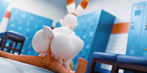 anthro anthro_on_top anthro_penetrated balls big_butt biped butt crouching crouching_cowgirl duo female female_penetrated genitals humanoid_on_anthro humanoid_on_bottom humanoid_penetrating humanoid_penetrating_anthro inside locker_room lying male male/female male_penetrating male_penetrating_female nude penetration penile penile_penetration penis sex squat_position tail tail_motion tailwag thick_thighs three-quarter_view white_body adriandustred sound_warning valorlynz_(modeler) nintendo pokemon bunni_(valorlynz) generation_8_pokemon humanoid pokemon_(species) scorbunny 3d_(artwork) 3d_animation animated digital_media_(artwork) hi_res short_playtime sound video
