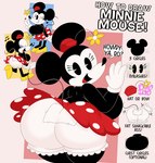 abstract_background anthro big_breasts big_butt big_ears black_body black_fur bloomers bottomwear bouncing_breasts bouncing_butt bow_ribbon breast_jiggle breasts bubble_butt butt butt_focus butt_jiggle butt_slap clothed clothing curvy_figure eyelashes female flower flower_on_hat fur gloves handwear hat headgear headwear heart_symbol hourglass_figure huge_breasts huge_butt jiggling long_tail looking_at_viewer looking_back miniskirt motion_lines multicolored_body multicolored_fur musical_note musical_symbol open_mouth open_smile patch_(fabric) plant presenting presenting_hindquarters pupils rear_view skirt slap small_waist smile solo symbol tail text thick_thighs tongue toony toony_eyes topless topless_anthro two_tone_body two_tone_fur underwear white_body white_clothing white_fur white_gloves white_handwear wide_hipped_anthro wide_hipped_female wide_hips 3barts disney minnie_mouse house_mouse mammal mouse murid murine rodent 2025 digital_drawing_(artwork) digital_media_(artwork) english_text hi_res