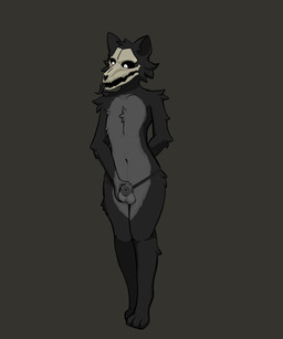 3_toes anthro arm_tuft balls biped bone chastity_cage chastity_device chastity_strap feet femboy fur genitals grey_body grey_fur hair hand_behind_back hand_on_penis humanoid_genitalia leg_tuft male navel nude nude_male penis simple_background skull skull_head solo standing toes tongue tongue_out tuft lynnn scp_foundation scp-1471-a canid canine malo mammal 5:6 absurd_res hi_res