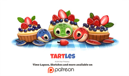 ambiguous_gender black_eyes blue_body blue_scales blueberry_(fruit) feral food fruit green_body green_scales group humor leaf licking licking_lips pastry plant pun raspberry red_body red_scales scales self_lick simple_background strawberry tan_body tan_scales tart_(food) tongue tongue_out visual_pun white_background piper_thibodeau food_creature reptile scalie turtle 2016 digital_media_(artwork) digital_painting_(artwork) painting_(artwork)