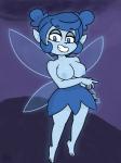 big_breasts blue_body blue_eyes blue_hair blue_skin breasts clothed clothing curvy_figure dress feet female floating glowing hair insect_wings lips lipstick magic magical_girl_outfit makeup messy_hair nipples not_furry short_stack solo thick_thighs topless voluptuous wings slobbyslapper nintendo ocarina_of_time starbomb the_legend_of_zelda navi fairy humanoid winged_humanoid 3:4 absurd_res hi_res