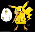 ambiguous_gender beak claws feral fur fusion group pokemon_fusion simple_background solo_focus transparent_background yellow_body yellow_fur acru_jovian fakemon nintendo pokemon avian bird generation_1_pokemon hybrid legendary_pokemon mammal pikachu pokemon_(species) rodent zapdos alpha_channel reference_image