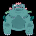 ambiguous_gender feral intimidation solo standing_over pokefancompletionist nintendo pokemon generation_6_pokemon mega_evolution mega_venusaur pokemon_(species) 1:1 absurd_res alpha_channel hi_res