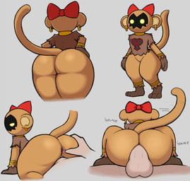 accessory anal anthro anus bow_(feature) bow_accessory bow_ribbon butt centered_hair_bow cowgirl_position duo ear_piercing ear_ring faceless_character faceless_male female from_front_position genitals glistening hair_accessory hair_bow hair_ribbon human_on_anthro interspecies looking_back male male/female male_on_anthro multiple_poses multiple_positions on_bottom on_top penis piercing pose rear_view ribbons ring_piercing sex spread_butt spreading text kierus disney kingdom_hearts square_enix bouncywild haplorhine heartless human mammal monkey primate digital_media_(artwork) english_text hi_res shaded