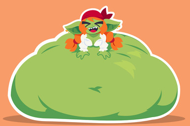 after_vore belly big_belly clothing female green_body group hair huge_belly orange_hair overweight shirt topwear vore white_clothing white_shirt white_topwear smuggoblin goblin 2026