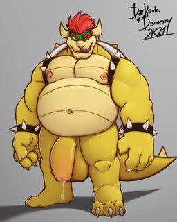 2_horns 3_toes anthro armband balls barazoku belly big_balls big_penis bodily_fluids bracelet claws feet flaccid foreskin genital_fluids genitals grey_background hair horn humanoid_genitalia humanoid_penis jewelry looking_at_viewer male musclegut muscular muscular_anthro muscular_male navel nipples nude overweight overweight_anthro overweight_male penis pink_nipples precum shell simple_background solo spiked_armband spiked_bracelet spiked_shell spikes spikes_(anatomy) standing toe_claws toes yellow_balls yellow_penis darksideofdiscovery mario_bros nintendo bowser koopa scalie 2021 4:5 absurd_res dated hi_res signature