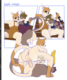 anal anal_penetration anthro anthro_on_anthro anthro_penetrated anthro_penetrating anthro_penetrating_anthro balls beanie bench big_butt big_penis black_eyes blue_clothing blue_shirt blue_tank_top blue_topwear boots butt clothing dot_eyes duo erection footwear foreskin french_kissing from_front_position fur genitals glans green_beanie green_clothing green_hat green_headwear grey_body grey_fur hat headgear headwear hoodie humanoid_genitalia humanoid_penis kissing legs_up licking_tongue looking_pleasured lying male male/male male_on_bottom male_on_top male_penetrated male_penetrating male_penetrating_male missionary_position multiple_poses on_back on_bottom on_top overalls park_bench penetration penile penile_penetration penis penis_in_ass pink_glans pose purple_clothing purple_hoodie purple_topwear sex shirt shoes simple_eyes tank_top topwear white_balls white_body white_fur white_penis yellow_body yellow_boots yellow_clothing yellow_footwear yellow_fur yellow_overalls hyeon47 webfishing domestic_cat felid feline felis mammal comic