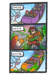 amusement_park amusement_ride anthro gun humor killing male ranged_weapon roller_coaster splattershot text weapon highighigma nintendo splatoon animal_humanoid cephalopod cephalopod_humanoid fish humanoid inkling marine marine_humanoid mollusk mollusk_humanoid salmonid_(splatoon) 3:4 comic hi_res japanese_text