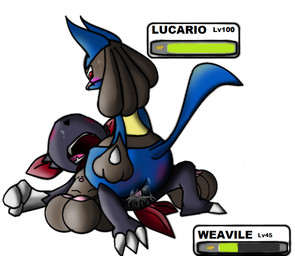 ambiguous_gender anal blush butt cowgirl_position cum cum_inside cumshot domination duo forced lucario male nintendo on_top orgasm penis pinned_down pokémon rape red_eyes sex video_games weavile
Rating: Explicit
Score: 0
User: LuLuK
Date: June 18, 2012