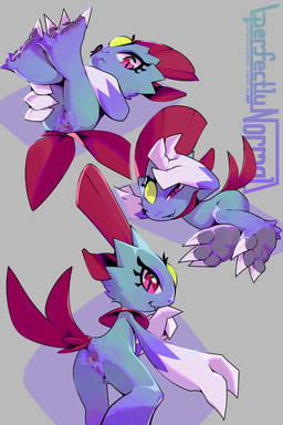 animal_genitalia animal_vulva anus butt claws feet feline_genitalia feline_vulva female foot_focus genitals looking_at_viewer lying multi_nipple nipples one_eye_closed presenting presenting_anus presenting_hindquarters presenting_vulva solo vulva perfectlynormal nintendo pokemon generation_4_pokemon mammal pokemon_(species) weavile 2026 2:3 absurd_res hi_res