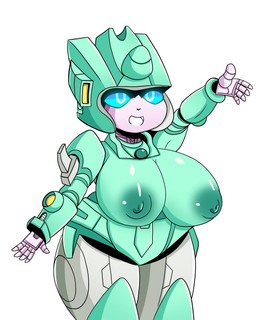 areola autobot big_breasts blue_eyes breasts female green_areola green_body green_breasts green_nipples machine metal metallic_body nipples not_furry open_mouth open_smile shortstack simple_background smile solo vehicle white_background glassyshine hasbro takara_tomy transformers moonracer cybertronian humanoid living_machine living_vehicle robot robot_humanoid hi_res