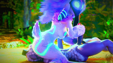 2_horns anthro anthro_on_anthro big_butt big_nipples big_penis black_crown black_mask black_penis blue_eyes blue_markings blue_nipples breasts butt digitigrade duo erection facesitting female female_on_top floppy_ears fur genitals glans glowing glowing_eyes glowing_markings glowing_nipples grey_penis hair handjob horn humanoid_genitalia humanoid_penis intraspecies kneeling male male/female male_on_bottom markings mask mask_only medium_breasts nipples no_pupils nude on_bottom on_top outside penile penis purple_body purple_fur purple_hair red_glans sex shaking_butt short_horn side_view sitting sitting_on_another small_horn sound_effects thick_thighs vein veiny_penis white_body white_fur wool_(fur) yellow_horn twitchyanimation chocoscorner_(modeler) cult_of_the_lamb league_of_legends massive_monster_(studio) riot_games tencent kindred_(lol) lamb_(cult_of_the_lamb) lamb_(lol) bovid caprine mammal sheep 16:9 2026 3d_(artwork) 3d_animation animated digital_media_(artwork) hi_res huge_filesize loop short_playtime sound video voice_acted widescreen
