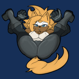 anthro breasts butt female looking_at_viewer lying on_back pose solo randomgloves idw_publishing sega sonic_the_hedgehog_(comics) sonic_the_hedgehog_(idw) sonic_the_hedgehog_(series) whisper_the_wolf canid canine canis mammal wolf 1:1 absurd_res alpha_channel hi_res