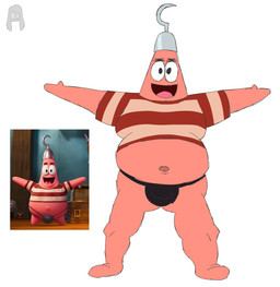 belly bulge clothed clothing headgear headwear jockstrap looking_at_viewer male navel simple_background slightly_chubby slightly_chubby_male solo spread_arms underwear lewdware nickelodeon spongebob_squarepants patrick_star aquatic asterozoan echinoderm starfish 2025 absurd_res colored digital_drawing_(artwork) digital_media_(artwork) hi_res reference_image sketch watermark