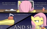 computer electronics female feral green_eyes hair parody pink_hair solo text darkpengi death_note friendship_is_magic hasbro my_little_pony fluttershy_(mlp) equid equine horse mammal pony 2012 absurd_res comic english_text hi_res