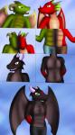 anthro biped bottomwear clothing duo fusion gradient male merging pants solo_focus transformation koekoek mythology abatar dasland germanor dragon mythological_creature mythological_scalie scalie digital_media_(artwork) hi_res