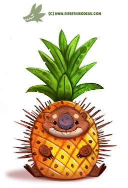 ambiguous_gender beady_eyes black_eyes brown_body brown_fur buckteeth claws feral food fruit fur humor pineapple plant pun quills_(anatomy) simple_background smile solo tan_body tan_fur teeth visual_pun white_background piper_thibodeau elemental_creature flora_fauna food_creature living_fruit mammal porcupine rodent digital_media_(artwork) digital_painting_(artwork) painting_(artwork)