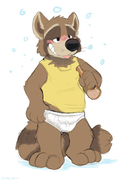 anthro barefoot biped black_nose blush bottle briefs brown_body brown_fur clothed clothing container drunk feet fur half-closed_eyes humanoid_hands male monotone_briefs monotone_clothing monotone_underwear narrowed_eyes open_mouth shadow shirt simple_background solo substance_intoxication tan_body tan_fur tank_top teeth_showing tighty_whities tongue tongue_out topwear underwear whiskers white_background white_briefs white_clothing white_underwear yellow_clothing yellow_shirt yellow_tank_top yellow_topwear samysuper mammal procyonid raccoon 2022 hi_res