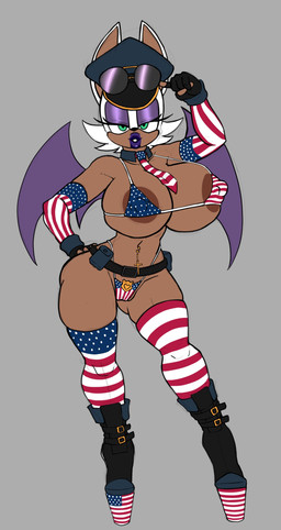 alternate_color american_flag american_flag_armwear american_flag_bikini american_flag_high_heels american_flag_necktie american_flag_thigh_highs anthro areola areola_slip armwear bat_ears bat_wings belly_piercing belt big_breasts bikini boots breasts camel_toe cleavage clitoris_outline clothed clothing eyeshadow eyewear eyewear_on_head female fingerless_gloves flag_bikini flag_swimwear footwear gloves green_eyes half-closed_eyes hand_on_hip handwear hat headgear headwear high_heeled_boots high_heels huge_breasts makeup membrane_(anatomy) membranous_wings micro_bikini narrowed_eyes navel navel_piercing necktie nipple_outline nipples_visible_through_clothing piercing platform_footwear platform_heels police police_hat purple_eyeshadow shoes solo sunglasses sunglasses_on_head swimwear thick_thighs topwear two-piece_swimsuit united_states_of_america wearing_sunglasses wide_hips wings wayesh sega sonic_the_hedgehog_(series) rouge_the_bat bat mammal absurd_res alternate_version_at_source hi_res