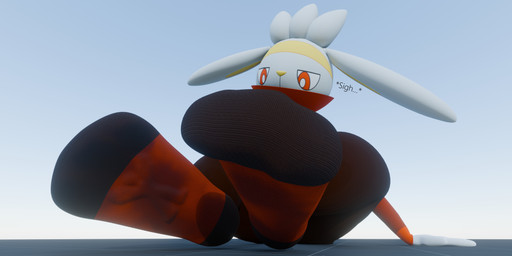 anthro bodily_fluids clothing dirty dirty_clothing dirty_socks duo feet female foot_fetish foot_focus footwear macro macro_female male male/female micro_male paws socks sweat sweaty_clothing sweaty_footwear sweaty_socks colonthreeguy nintendo pokemon rhodie_(colonthreeguy) generation_8_pokemon pokemon_(species) raboot 2:1 absurd_res hi_res