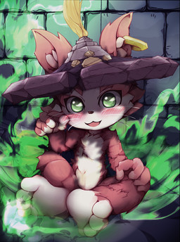 4_fingers 4_toes anthro asian_conical_hat blush clothing colored_fire ear_piercing feet fingers fire green_eyes green_fire hat headgear headgear_only headwear headwear_only looking_at_viewer male mostly_nude mostly_nude_male nude_male piercing sitting soles solo toes young young_anthro young_male bashirika_taiho gunfire_reborn crown_prince_(gunfire_reborn) domestic_cat felid feline felis mammal 2023 hi_res japanese_description