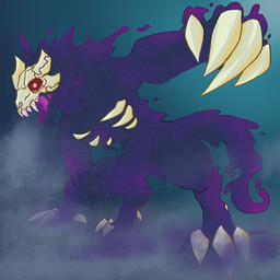 anthro bone bone_mask male mask nightmare_beast skull skull_mask sky slime solo star starry_sky nighthopper canid canine canis goo_creature mammal monster wolf 1:1 hi_res