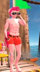 abs anthro beach big_breasts binoculars bottomwear bra breasts bulge climbing_ladder clone clothed clothing crossgender duality duo electronics empty_eyes female fetlocks flag fur hair hooves ladder lifeguard lifeguard_tower looking_at_another male male_focus muscular muscular_anthro muscular_male nipples outside pink_hair rock_climbing seaside smile solo_focus standing tail underwear unguligrade walkie-talkie silkworm205 friendship_is_magic hasbro my_little_pony pinkie_pie_(mlp) twilight_velvet_(mlp) earth_pony equid equine horse mammal pony 2023 3d_(artwork) 4k 9:16 absurd_res digital_media_(artwork) hi_res portrait source_filmmaker_(artwork)