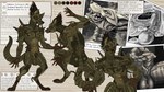 body_horror male mutation solo tentacles text heskynn species_(films) alien canid canine canis domestic_dog german_shepherd herding_dog mammal pastoral_dog english_text hi_res model_sheet