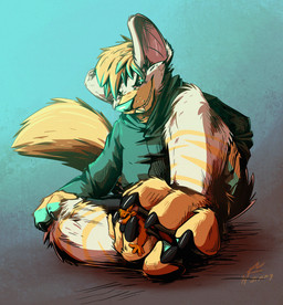 anthro blonde_hair clothing feet foot_fetish hair macro male micro paws pinned_by_foot pressed_against_foot soles struggling toes mrjimmydafloof jax_(sugarpunk) wafflemouse australian_possum mammal marsupial mouse murid murine petaurid rodent sugar_glider hi_res