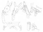 clothed clothing drawer dresser ellipsis exclamation_point feet footwear furgonomics furniture laundry laundry_hamper legwear musk paw_head question_mark simple_background sniffing socks sound_effects text transformation what white_background why postalroo kangaroo macropod mammal marsupial monochrome