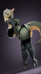 anthro big_breasts big_butt blonde_hair boots breasts butt clothed clothing countershading cybernetic_arm cybernetic_limb cybernetics ear_piercing ear_ring eyewear female footwear garter_belt garter_straps glasses hair high_heeled_boots high_heels huge_breasts huge_butt lace legwear lingerie looking_at_viewer machine non-mammal_breasts panties piercing pose ring_piercing shoes simple_background solo standing stockings tail thick_tail thick_thighs topwear underwear wide_hips f-euphrates snet fish marine shark 3d_(artwork) absurd_res digital_media_(artwork) hi_res pinup