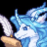 ambiguous_form ambiguous_gender blue_eyes blue_hair hair horn solo mythology qinghan dragon mythological_creature mythological_scalie scalie animated digital_media_(artwork) low_res pixel_(artwork) thumbnail female_(lore)