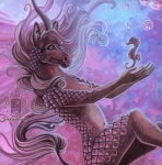 2007 anthro asian_mythology breasts casual_nudity chinese_mythology dragon east_asian_mythology female fish horn kacey kirin marine mythological_creature mythological_scalie mythology navel nipples non-mammal_breasts non-mammal_nipples nude scalie seahorse solo syngnathid syngnathiform tail underwater water