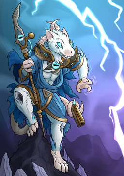 4_fingers 4_toes abs anthro blue_clothing blue_eyes clothing electricity eyewear feathers feet fingers fur gun lightning male monocle multi_eye multi_tail mutation ranged_weapon solo staff tail toes tzeentchean_symbol weapon white_body white_fur pankallisti warhammer_(franchise) warhammer_40000 warhammer_fantasy mammal murid murine rat rodent skaven hi_res