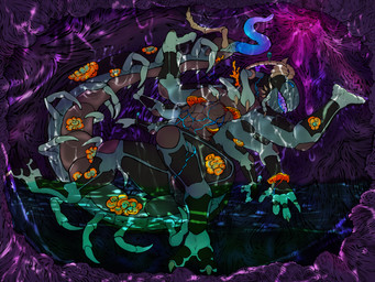 aroused bodily_fluids drug_usage drugs erect_tail erection extreme_size_difference fungus genitals internal internal_wall magic_mushrooms multi_arm multi_limb mushroom mushroom_cap null nullpatch organs penis rugae size_difference stomach stomach_acid tail unusual_anatomy unusual_bodily_fluids unusual_genitalia unusual_insides unusual_penis unusual_tail vore yonnixart mythology deziyonix arthropod centipede dragon elemental_creature fungi_fauna hybrid myriapod mythological_creature mythological_scalie scalie shigarshil werecreature 4:3 absurd_res hi_res huge_filesize