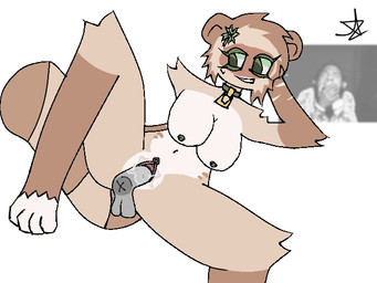 anthro brown_body brown_fur browny(oc) browny_(browny) duo female fur genitals green_eyes human_on_anthro interspecies male male/female penetration penile penile_penetration penis penis_in_vagina sex vaginal vaginal_penetration vulva human mammal 4:3 meme