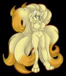 aakashi alpha_channel anthro breasts chest_tuft comic featureless_breasts featureless_crotch female full-length_portrait generation_1_pokemon glistening glistening_body goo_creature multi_tail navel_line ninetales nintendo outline pokemon pokemon_(species) portrait simple_background slime solo summer_(rismic) tail transparent_background tuft