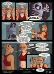 anthro athletic_wear blue_hair bottomwear clothing coach comic dialogue disney english_text equid equine felid female group gym_bottomwear gym_shorts hair hi_res jace_apollo kiara_(the_lion_king) lion locker_room mammal pantherine shorts sportswear stripes teacher text the_lion_guard the_lion_king tiifu_(the_lion_guard) young zebra zuri_(the_lion_guard)