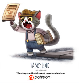 anthro clothed clothing fangs fully_clothed fur grey_body grey_fur hat headgear headwear humor male newspaper open_mouth overalls pawpads pun sidewalk simple_background solo teeth text visual_pun whiskers white_background white_body white_fur yelling yellow_eyes piper_thibodeau domestic_cat felid feline felis mammal tabby_cat 2016 digital_media_(artwork) digital_painting_(artwork) english_text painting_(artwork)