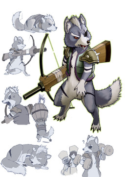 5_fingers 5_toes aiming anthro armor barefoot barrel biped bottomless claws clothed clothing digitigrade dumbbell exercise eye_patch eyewear featureless_crotch feet feral fingers fur gloves_(marking) grey_body grey_fur hair holding_object holding_weapon male markings mohawk multiple_poses open_mouth outline pose quadruped red_eyes semi-anthro short_hair shoulder_guards simple_background solo standing tail toes topwear vest weapon weightlifting weights white_background white_body white_fur white_hair workout afd-yred capcom monster_hunter nintendo star_fox wolf_o'donnell canid canine canis felid felyne lynian mammal wolf crossover