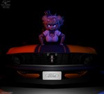 anthro big_breasts black_bow_tie black_clothing black_legwear black_stockings black_top_hat blue_eyes blue_stripe bow_tie breasts cleavage clothed clothing female glowing glowing_eyes headlights legwear shirt solo stockings topwear white_clothing white_shirt white_topwear sheeple3d five_nights_at_freddy's ford ford_mustang fredina's_nightclub scottgames freddy_(fnaf) fredina_(cally3d) bear mammal 2022 3d_(artwork) absurd_res digital_media_(artwork) hi_res